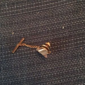 Natural stone tie tac